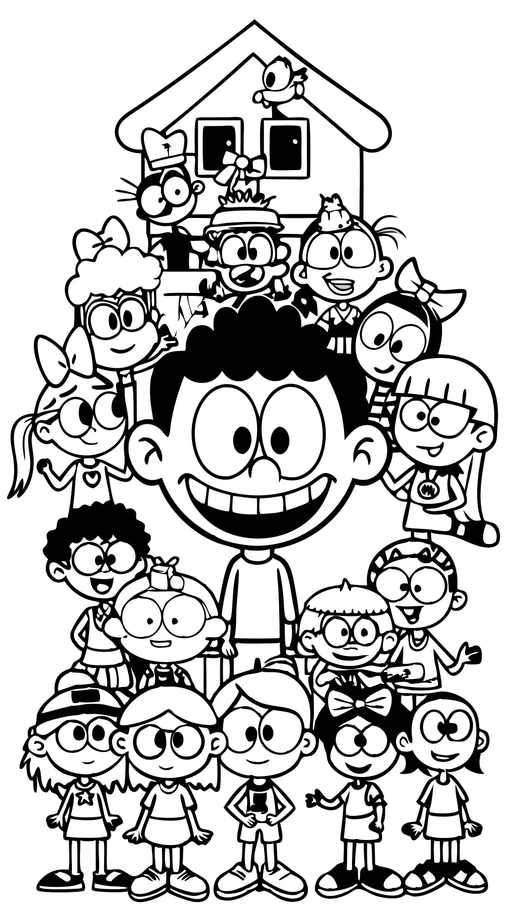 coloring pages the loud house